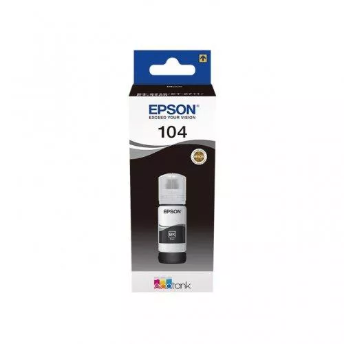 Epson 104 Negro - Botella de Tinta Original C13T00P140