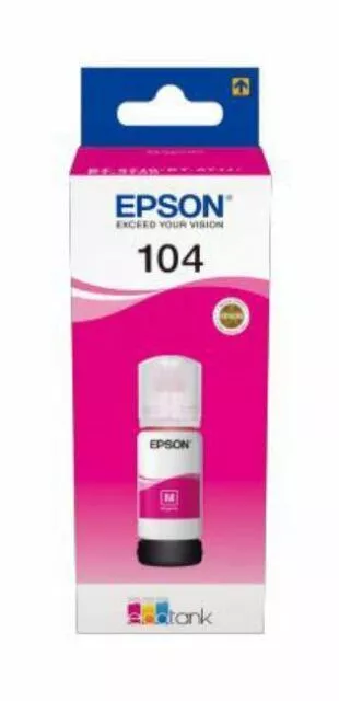 Epson 104 Magenta - Botella de Tinta Original C13T00P340
