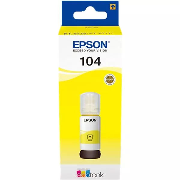 Epson 104 Amarillo - Botella de Tinta Original C13T00P440
