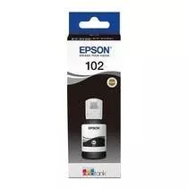 Epson 102 Negro - Botella de Tinta Pigmentada C13T03R140 Original