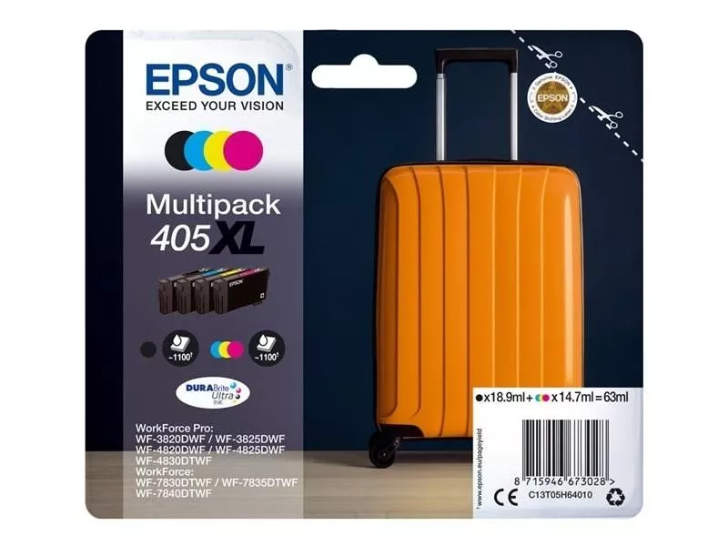 EPSON 405XL MULTIPACK 4 CARTUCHOS C13T05H64010 ORIGINAL