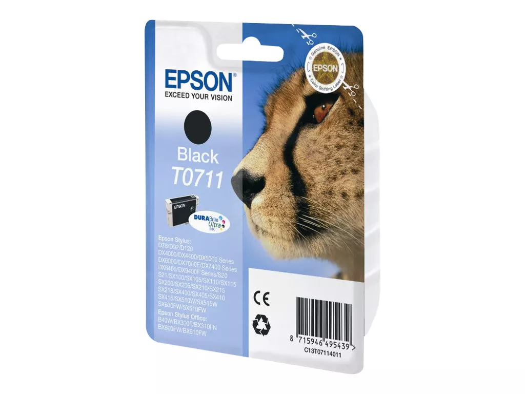 EPSON T0711 NEGRO CARTUCHO DE TINTA C13T07114011 ORIGINAL
