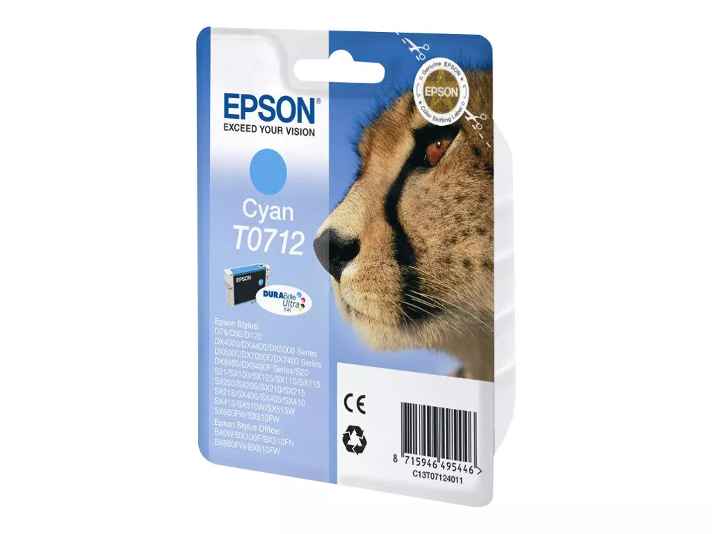 EPSON T0712 CYAN CARTUCHO DE TINTA C13T07124011 ORIGINAL