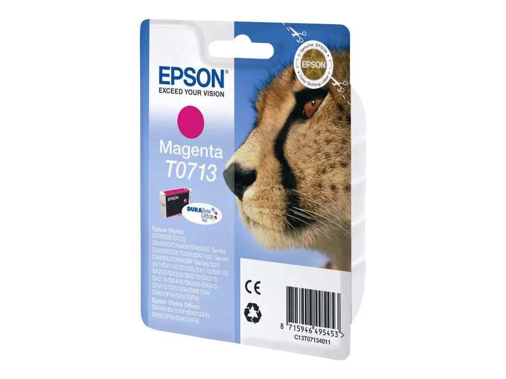 EPSON T0713 MAGENTA CARTUCHO DE TINTA C13T07134011 ORIGINAL