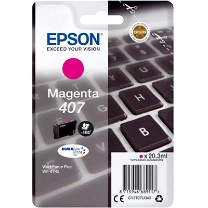 EPSON TINTA MAGENTA WORKFORCE PRO 4745 SERIES - N&ordm; 407