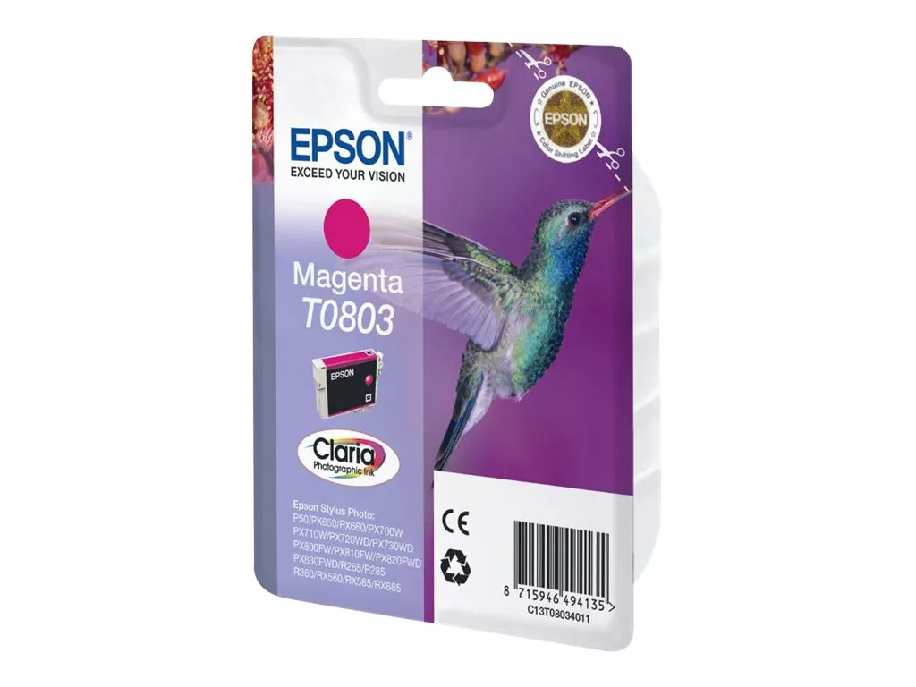 EPSON T0803 MAGENTA CARTUCHO DE TINTA C13T08034011 ORIGINAL