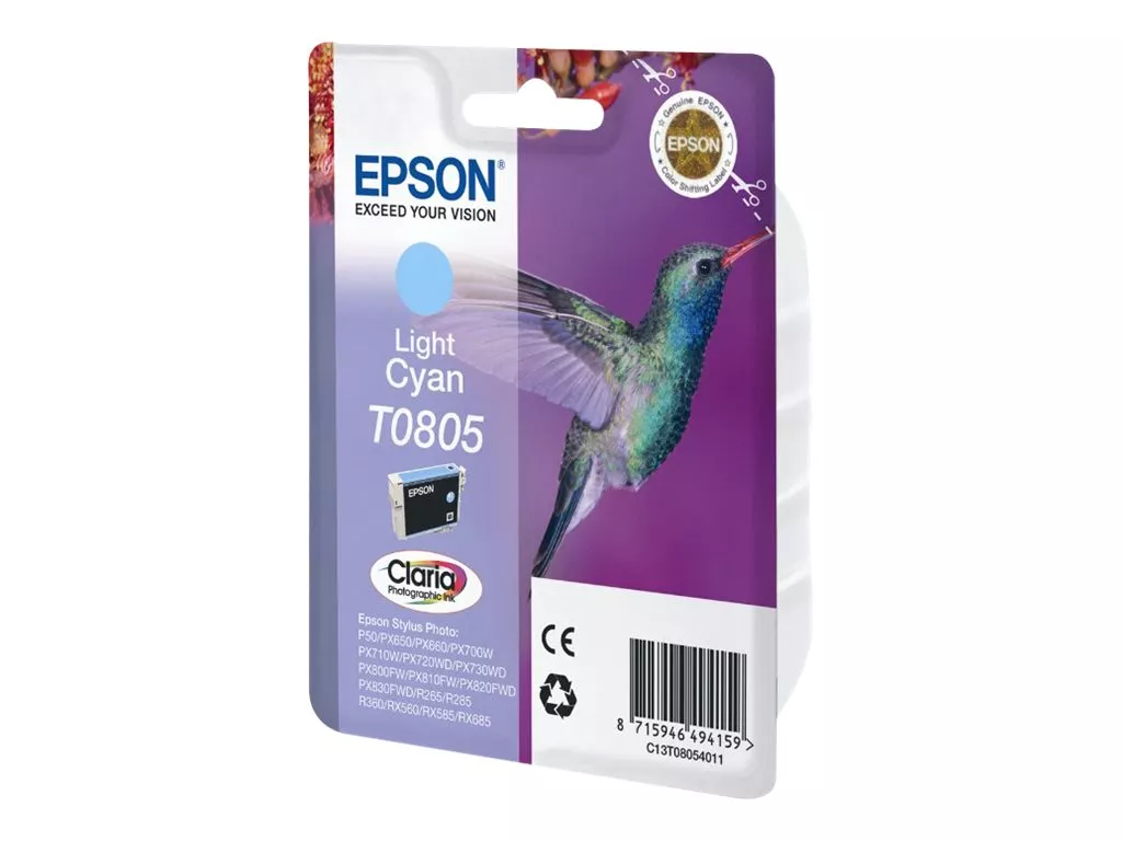 EPSON T0805 CYAN LIGHT CARTUCHO DE TINTA C13T08054011 ORIGINAL