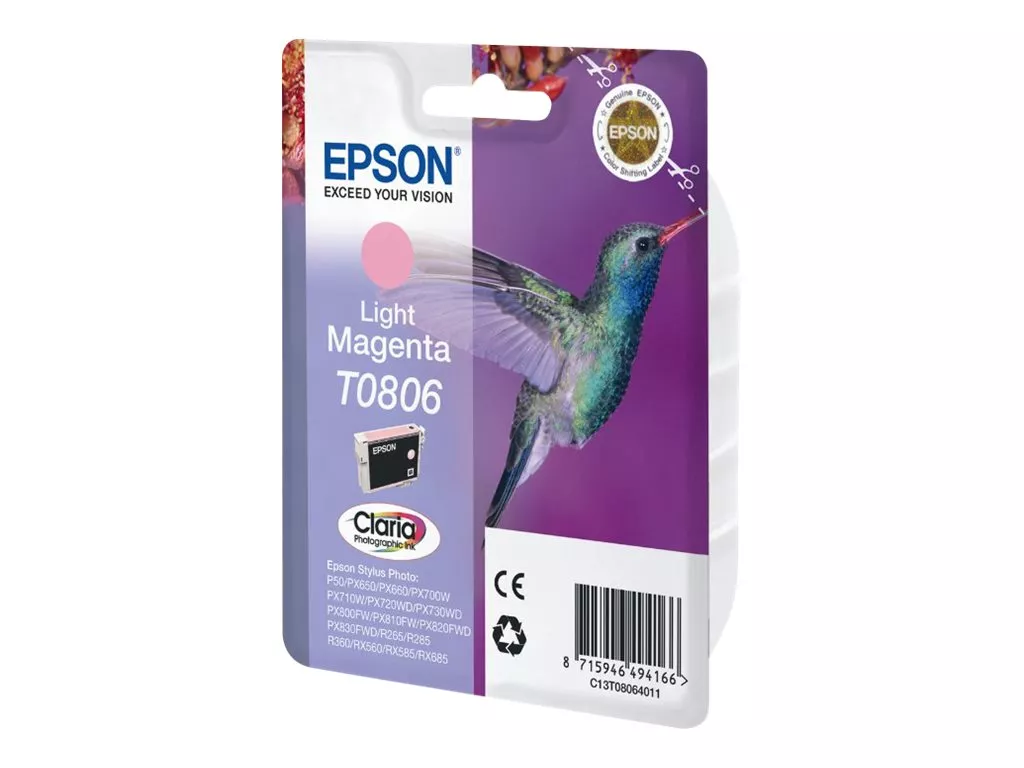 EPSON T0806 MAGENTA LIGHT CARTUCHO DE TINTA C13T08064011 ORIGINAL