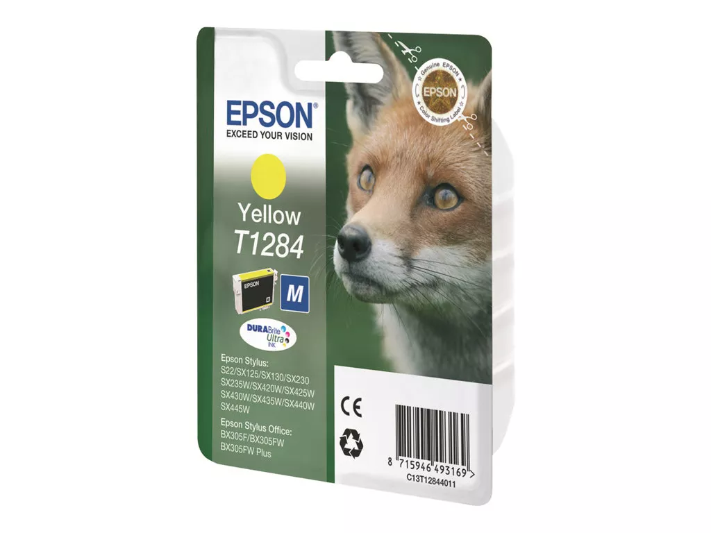 EPSON T1284 AMARILLO CARTUCHO DE TINTA C13T12844010 ORIGINAL