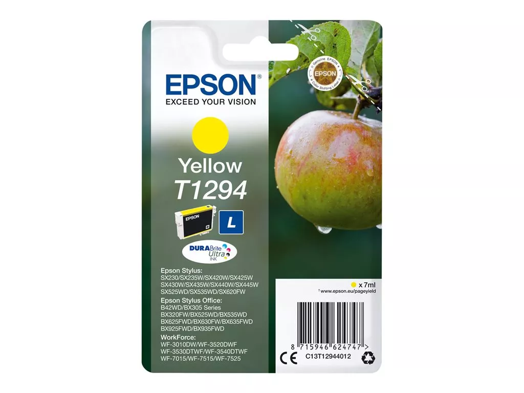 EPSON T1294 AMARILLO CARTUCHO DE TINTA C13T12944010 ORIGINAL
