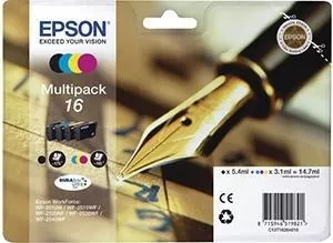 Epson T1626 Pack de 4 Cartuchos de Tinta Originales - C13T16264012