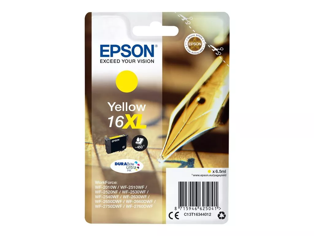 EPSON T1634 AMARILLO CARTUCHO DE TINTA C13T16344010 ORIGINAL