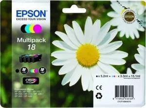 Epson T1806 (18) Pack de 4 Cartuchos de Tinta Originales - C13T18064012