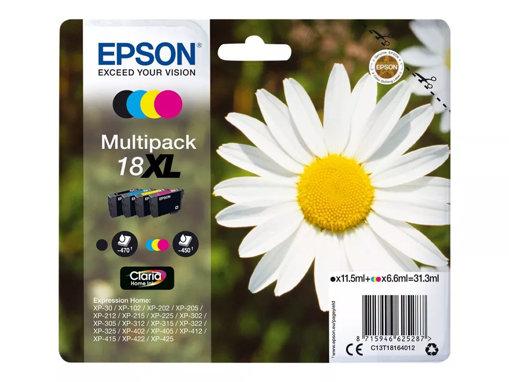 EPSON T1816 MULTIPACK ORIGINAL 4 CARTUCHOS C13T18164012