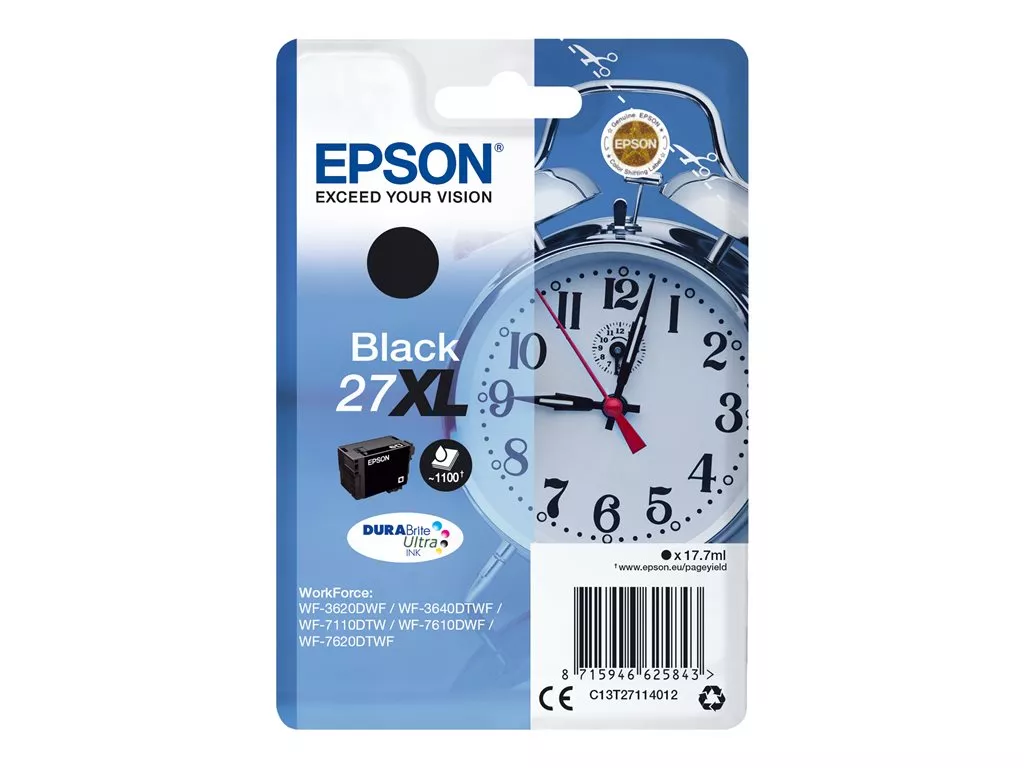EPSON T2711 (27XL) NEGRO CARTUCHO DE TINTA C13T27114012 ORIGINAL
