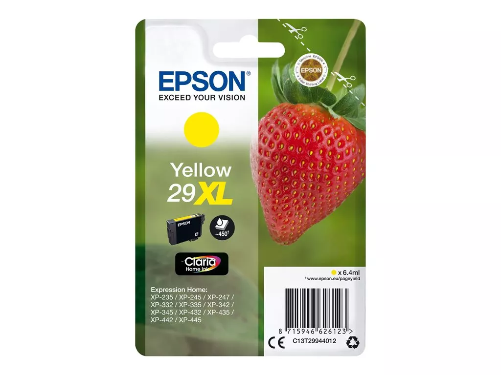 EPSON ORIGINAL T2994 (29XL) AMARILLO CARTUCHO DE TINTA C13T29944010