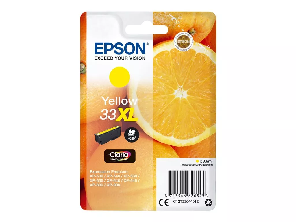 EPSON ORIGINAL T3364 (33XL) AMARILLO CARTUCHO DE TINTA C13T33644012