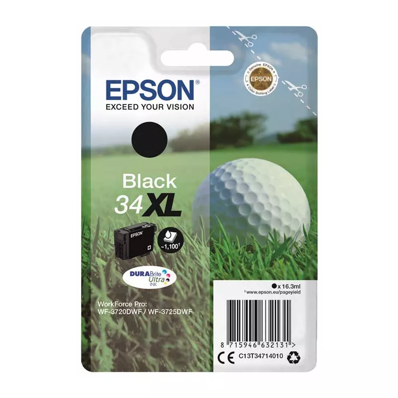 EPSON ORIGINAL T3471 (34XL) NEGRO CARTUCHO DE TINTA C13T34714010
