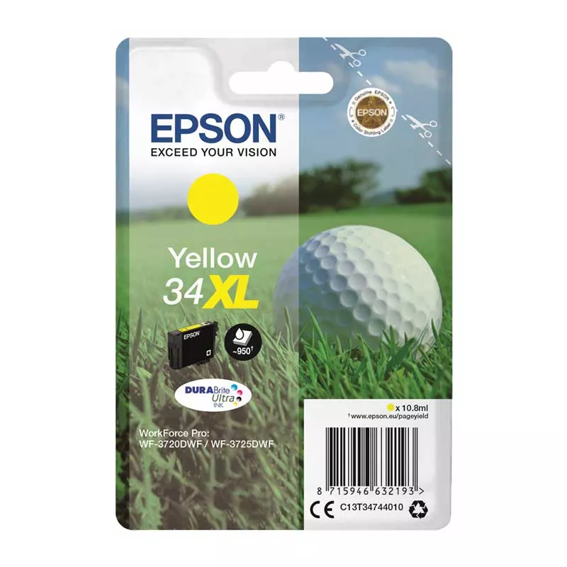 EPSON T3474 (34XL) AMARILLO CARTUCHO DE TINTA ORIGINAL C13T34744010