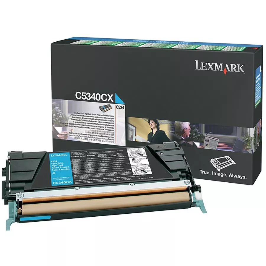 LEXMARK TONER C-534 RETORNABLE CIAN EXTRA ALTO RENDIMIENTO