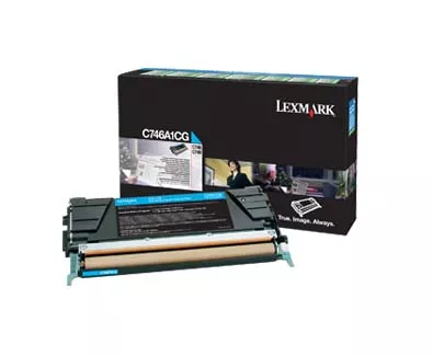 LEXMARK 746DN/746DTN/746N/748DE/748DTE/748E CARTUCHO DE T&Oacute;NER CIAN RETORNABLE