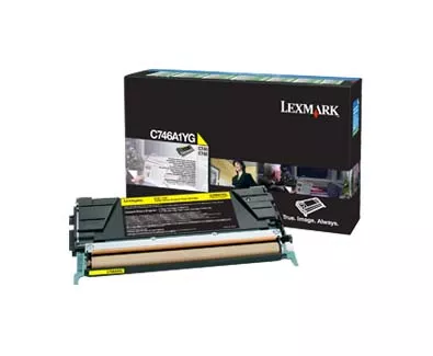 LEXMARK  C746, C748 CARTUCHO DE T&Oacute;NER AMARILLO RETORNABLE