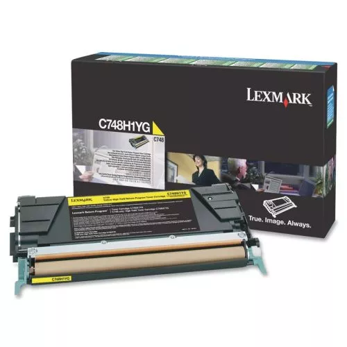 LEXMARK TONER LASER AMARILLO RETORNABLE C/748DE/748DTE/748E