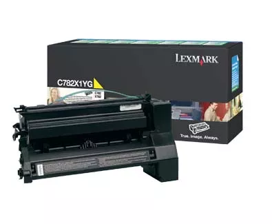LEXMARK C-782/X-782 CARTUCHO DE IMPRESION AMARILLO RETORNABLE (15.000 P&Aacute;G)