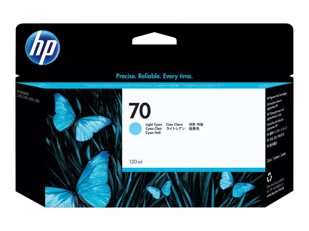 HP 70 Cyan Light Cartucho de Tinta Original - C9390A