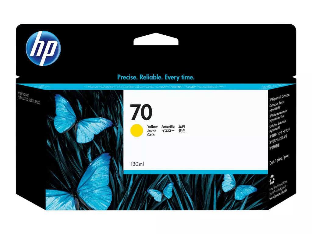 HP 70 Amarillo Cartucho de Tinta Original - C9454A
