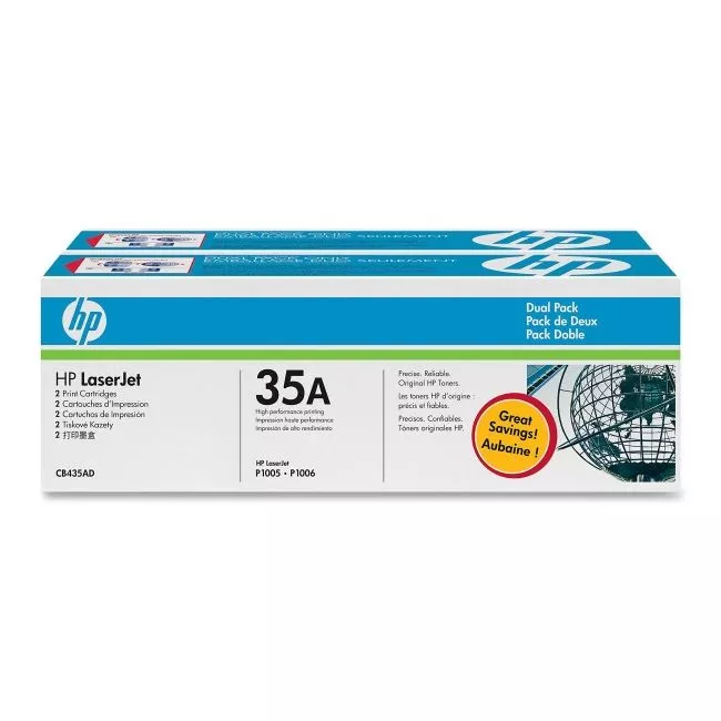 HP CB435A NEGRO CARTUCHO DE TONER ORIGINAL N&ordm;35A (PACK 2)