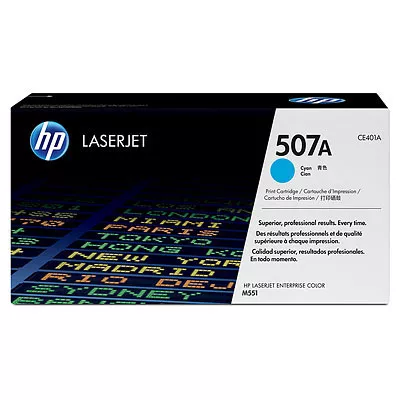 HP CE401A CYAN CARTUCHO DE TONER ORIGINAL N&ordm;507A