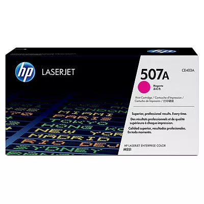 HP CE403A MAGENTA CARTUCHO DE TONER ORIGINAL N&ordm;507A