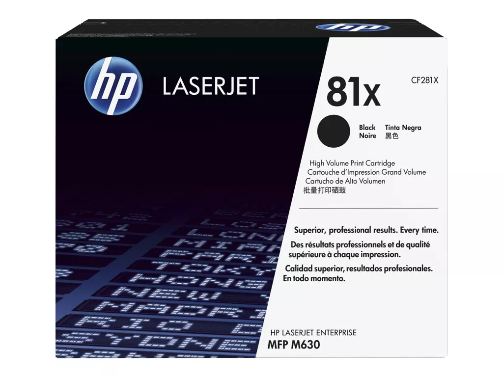 HP CF281X Negro Cartucho de Toner Original - 81X