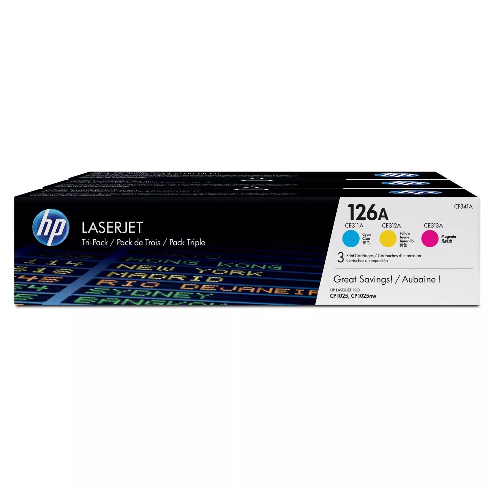 Toner HP LASERJET PRO Colores - 126A ( PACK 3 ) Original