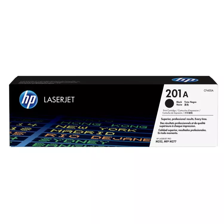 HP CF400A Negro Cartucho de Toner Original - 201A