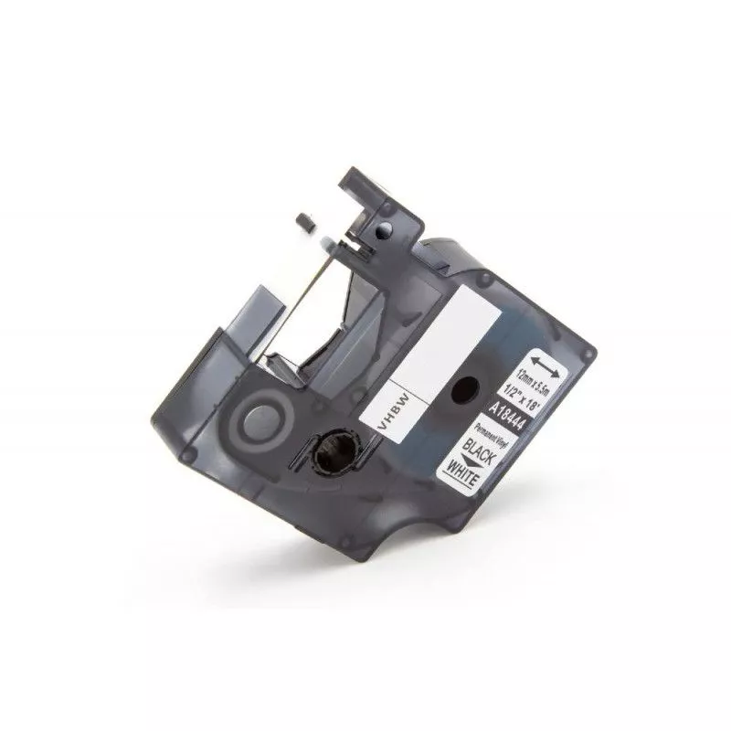 Compatible Dymo 18445 / S0718620 Negro / Blanco para Dymo Rhino 4200, 5200, 5000, 6000