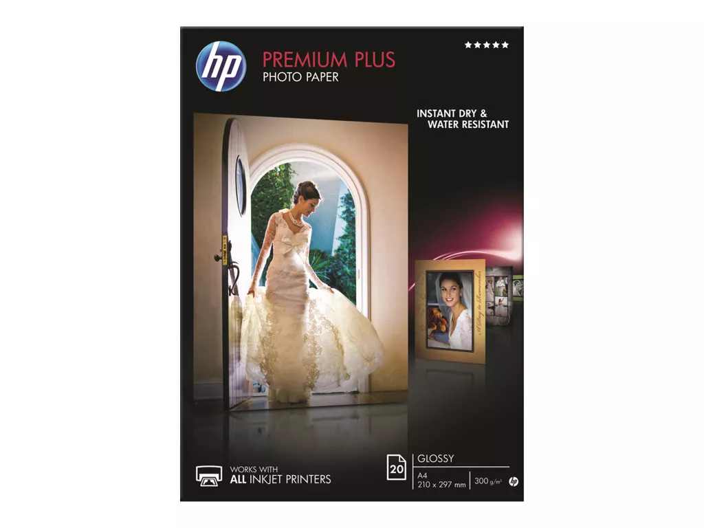 HP PAPEL INKJET FOTO GLOSSY PREMIUM A4 300GR 20HOJAS