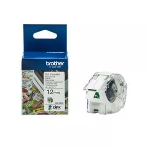 BROTHER ROLLO DE CINTA ADHESIVA ZERO INK PARA ETIQUETADORA VC500W CZ1002 12MMX5M.