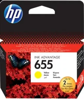 HP TINTA AMARILLO DESKJET 4615 4625 5525 6525 N&ordm; 655
