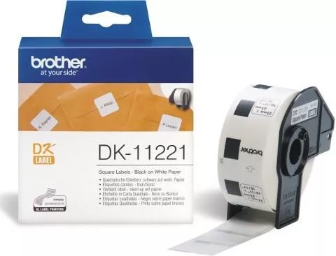 BROTHER ETIQUETA PRECORTADA PAPEL 23X23MM 1000 ETIQUETAS