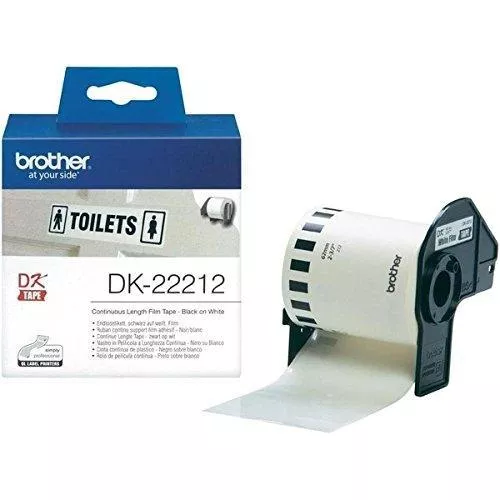 BROTHER CINTA DE PELICULA PL&Aacute;STICA BLANCA. 62MM X 15,24M