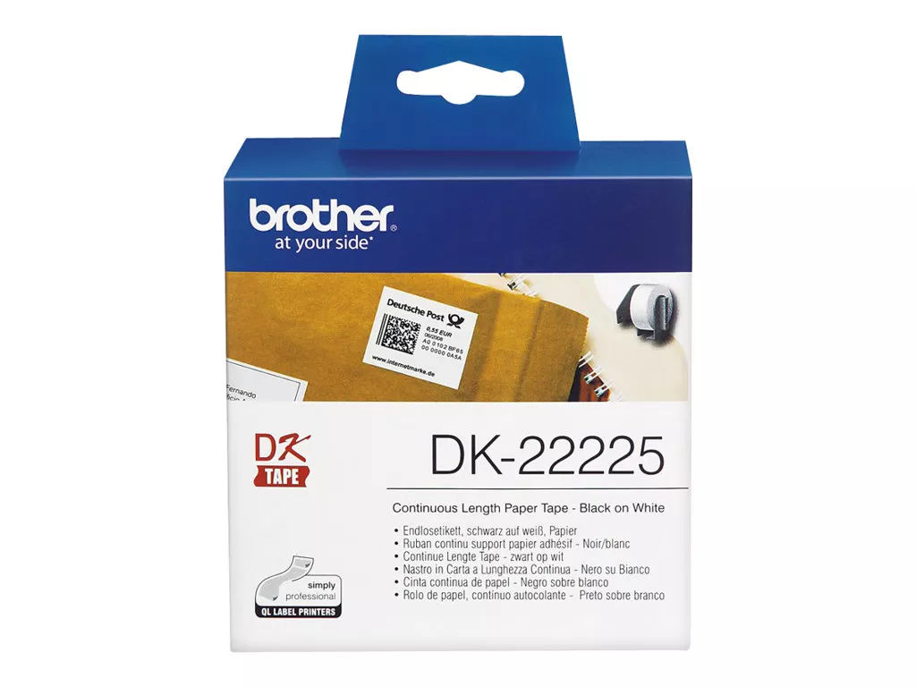 Brother DK-22225 Cinta continua | Papel | Multiprop&oacute;sito | 38mm x 30,48M