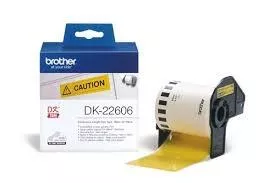 BROTHER CINTA DE PEL&Iacute;CULA PLASTICA CONTINUA AMARILLA, 62MM X 15,24M