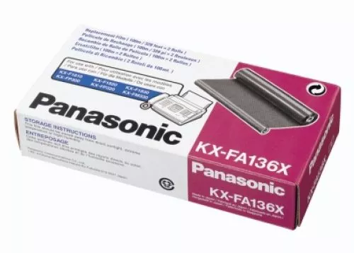 PANASONIC CINTA DE TRANSFERENCIA T&Eacute;RMICA FAX KX-F1810,1820,1830 / FP-300,320 / FM-330 (2 CINTAS DE 100M)