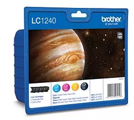 BROTHER PACK LC1240   ( Negro + Colores ) ORIGINAL