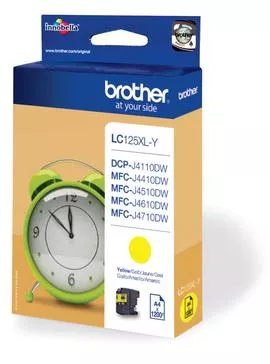 BROTHER LC125XL AMARILLO 1200 PAG ORIGINAL