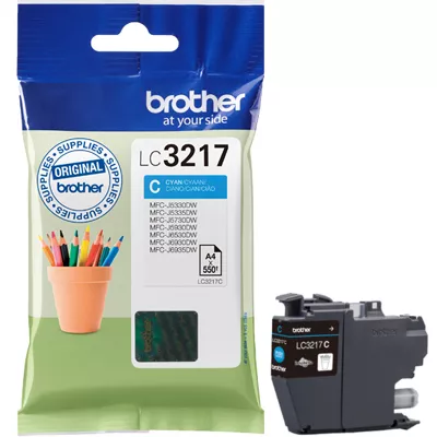 Brother LC3217 Cyan Cartucho de Tinta Original - LC3217C
