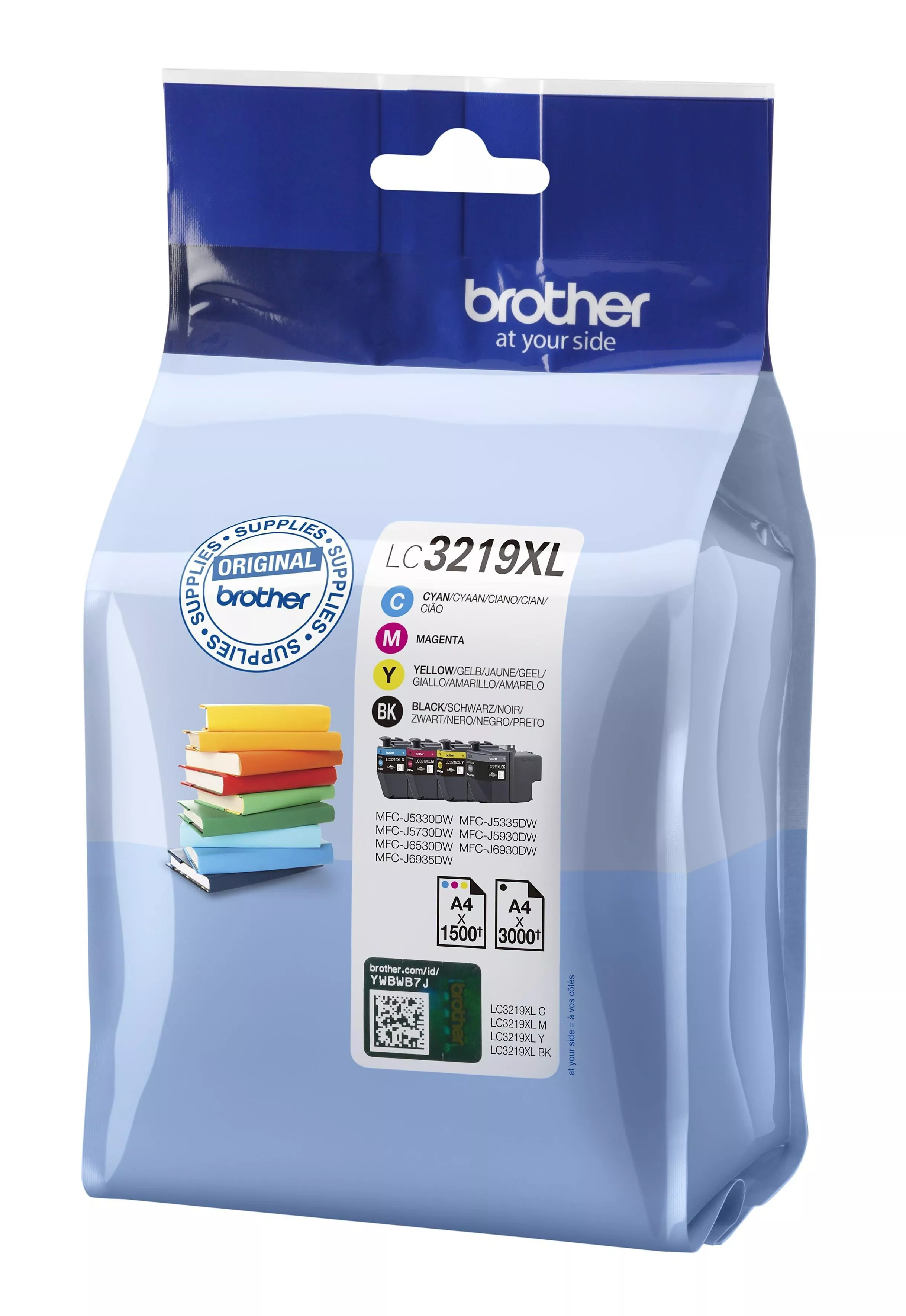 Brother LC3219XL Pack de 4 Cartuchos de Tinta Originales - LC3219XLVAL