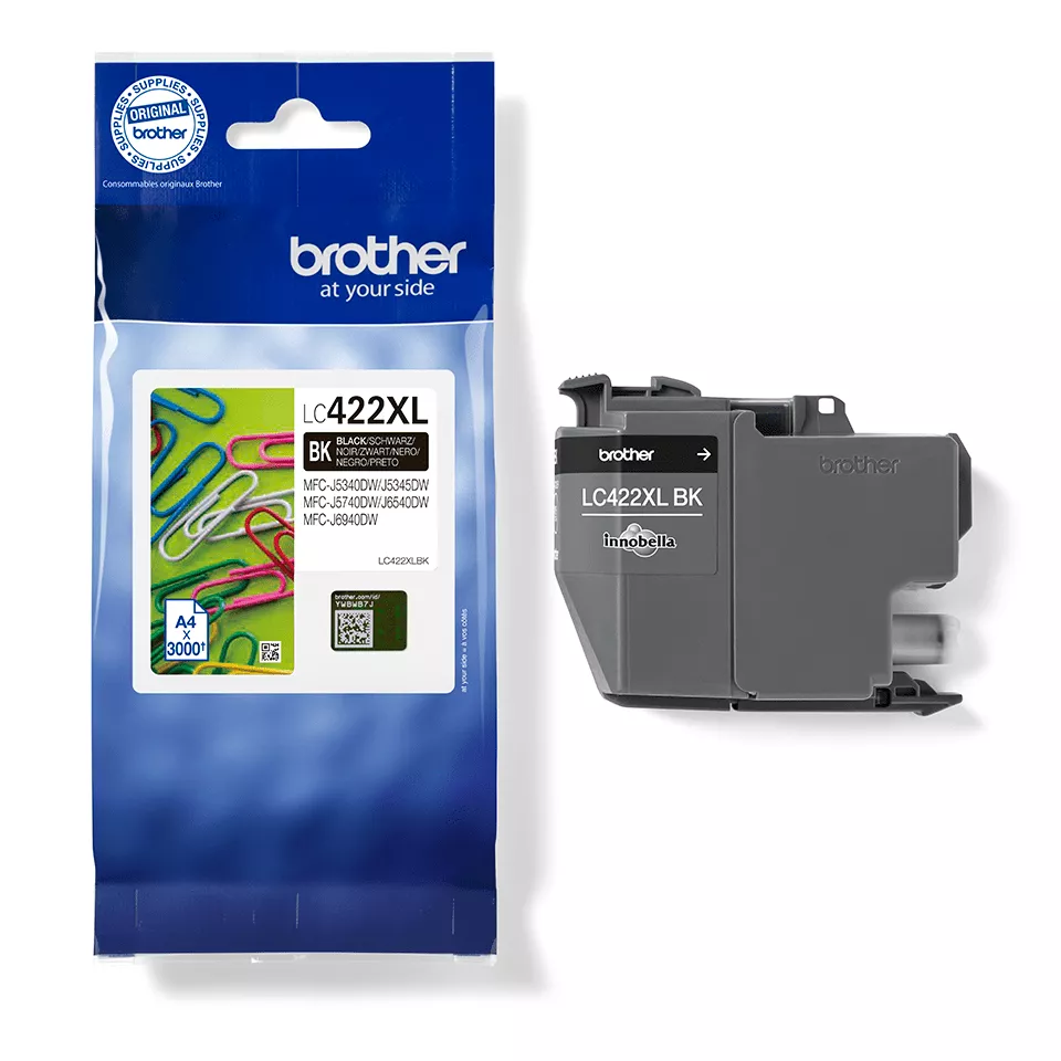 Original Brother LC422XL Negro Cartucho de Tinta LC422XLBK